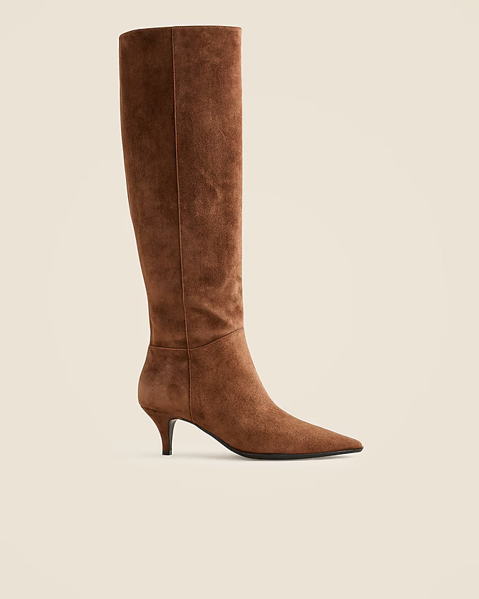 New Stevie knee-high boots in suede | J. Crew US