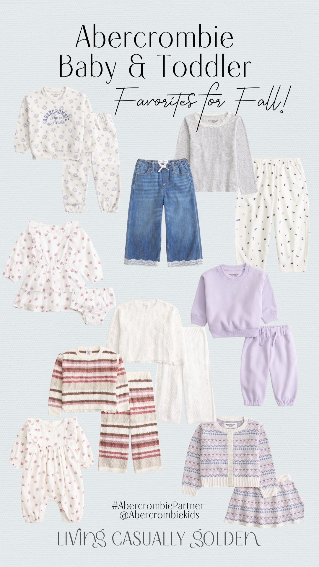 #AbercrombiePartner @abercrombiekids - These sets are so good for fall! Truely the softest material and perfect for layering in cooler weather! Linking all my faves :)

#LTKBaby #LTKKids