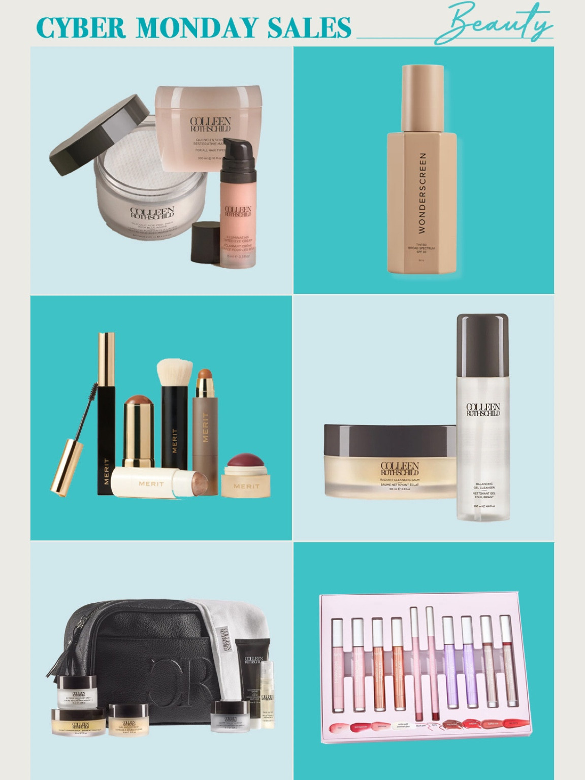 Best of Beauty Cyber Monday Sales | Hi Sugarplum! #sugarplumstyle #sugarplumsales #cybermonday #blackfriday 

Colleen Rothschild - 30% off with code CYBER
Tarte - 40% off with code CYBERSZN
Merit - 20% off, no code

#LTKCyberWeek #LTKBeauty #LTKSaleAlert