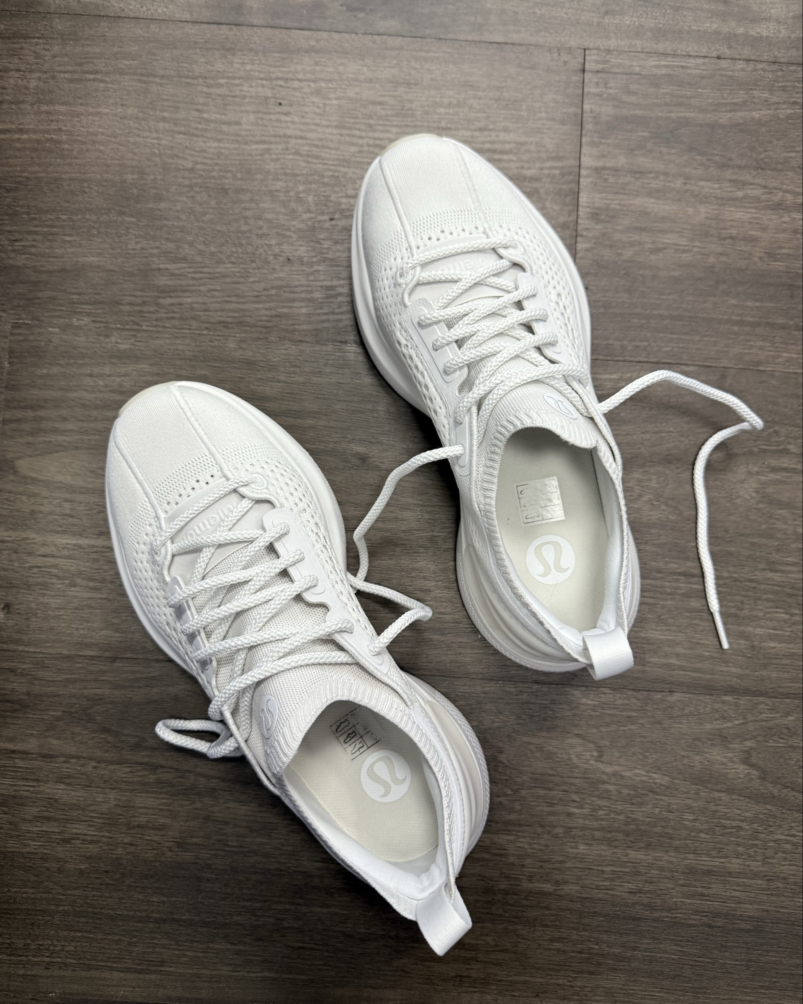 Trying lululemon sneakers for cross- training/gym/walking 

Wide toe box but narrow in the middle. So far they are comfy! Sized up half size to 8.5

#LTKShoeCrush #LTKActive