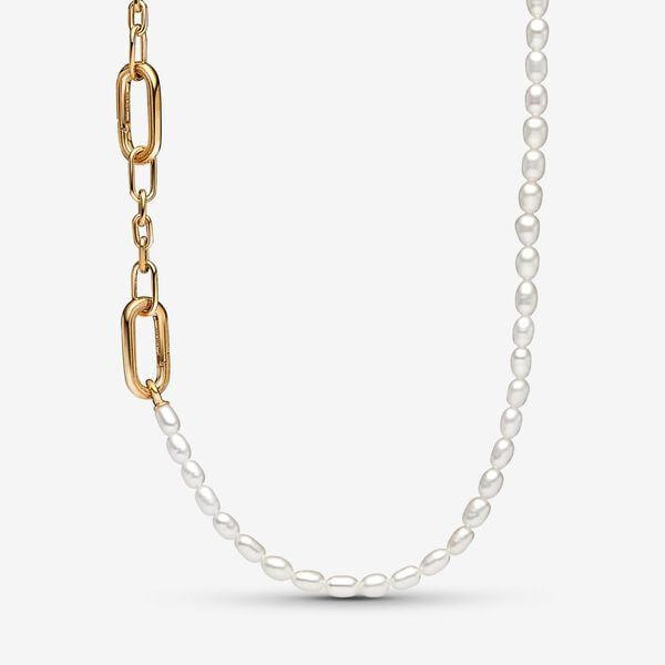 Pandora ME Slim Treated Freshwater Cultured Pearl Necklace | Pandora (UK)