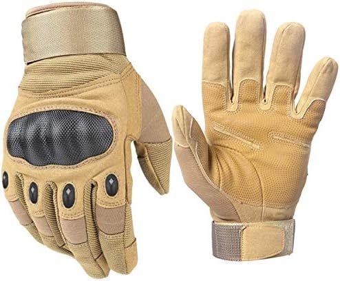 HIKEMAN Tactical Army Military Gloves Rubber Hard Knuckle Outdoor Full Finger Touch Screen Gloves... | Amazon (US)
