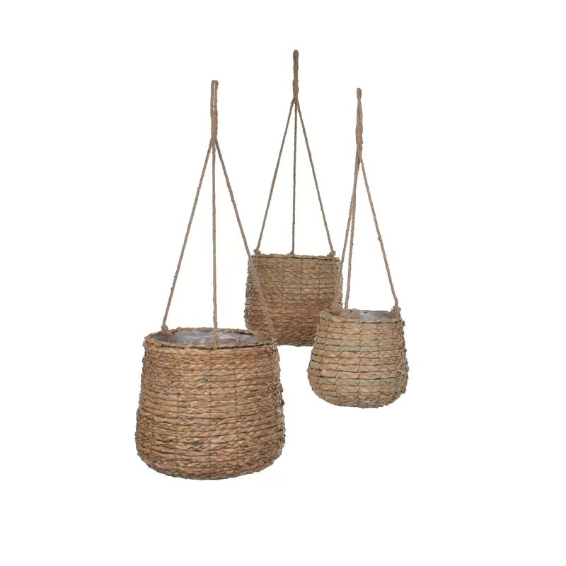 Hanging 3 Piece Wicker Basket Set | Wayfair North America