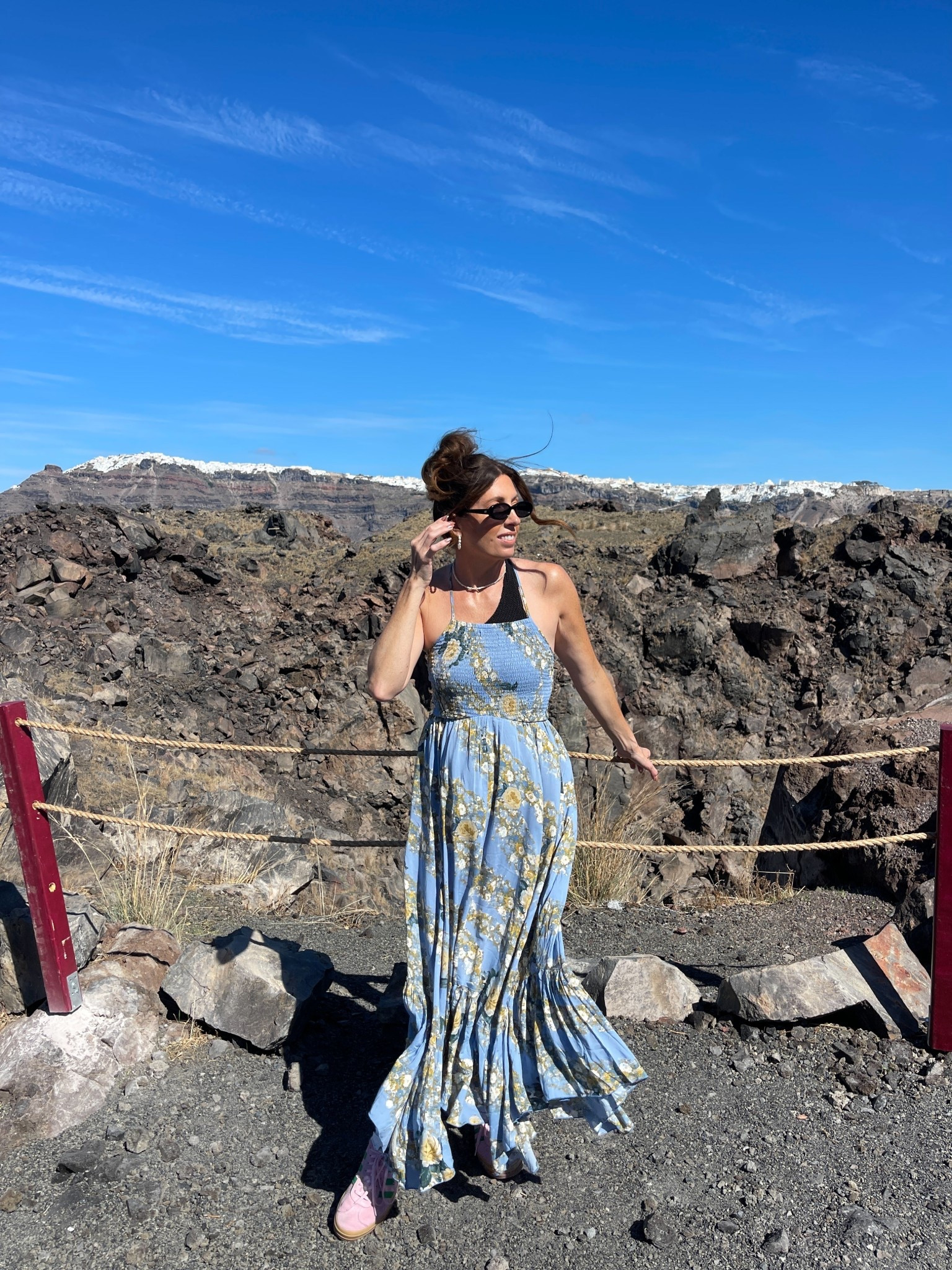 vacation outfits beach for any trip. I got this dress in size small for Greece and it was a perfect dress to hike a volcano in and then spend a beautiful day on a sunset cruise. It’s lightweight and it has a scrunch top, which I love. 

#LTKgrwm #LTKootd #LTKSeasonal