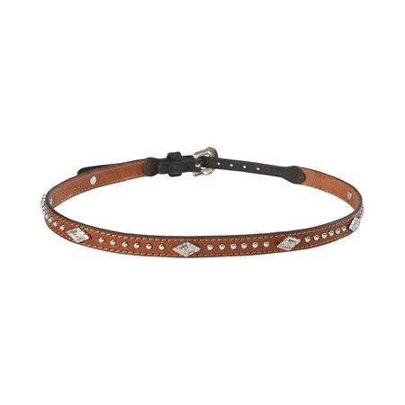 Cody James Men s Silver Studs With Diamond Conchos Hat Band Tan One Size | Walmart (US)
