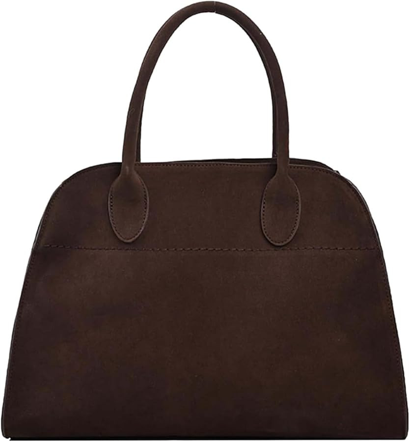 Womens Suede Tote Bag,Retro Crossbody Bag,Faux Leather Tote Bag for Women,Vintage Top Handle Bag ... | Amazon (UK)