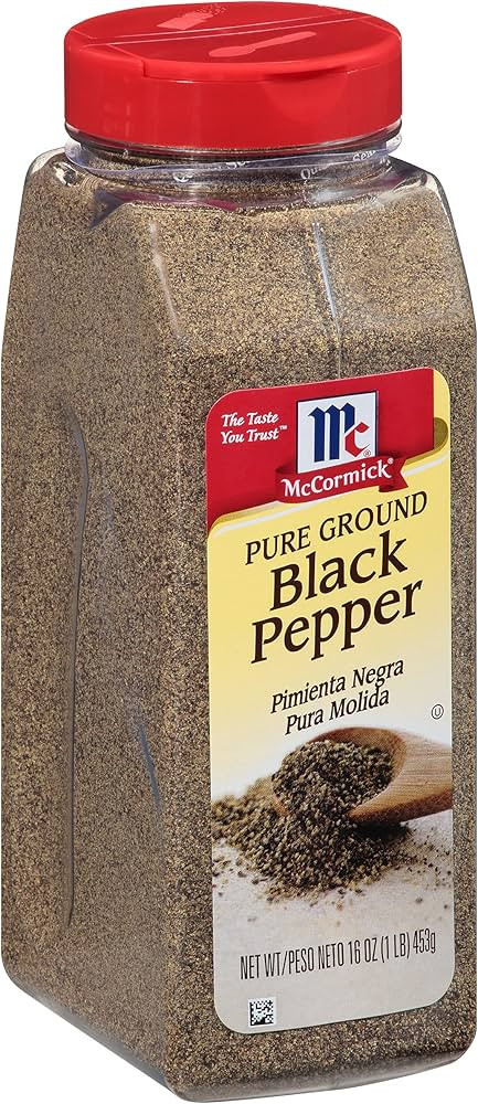 McCormick Pure Ground Black Pepper, 16 oz | Amazon (US)