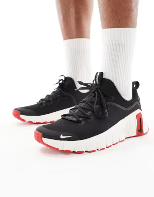 Nike Training Free Metcon 6 trainers in black and red | ASOS (Global)