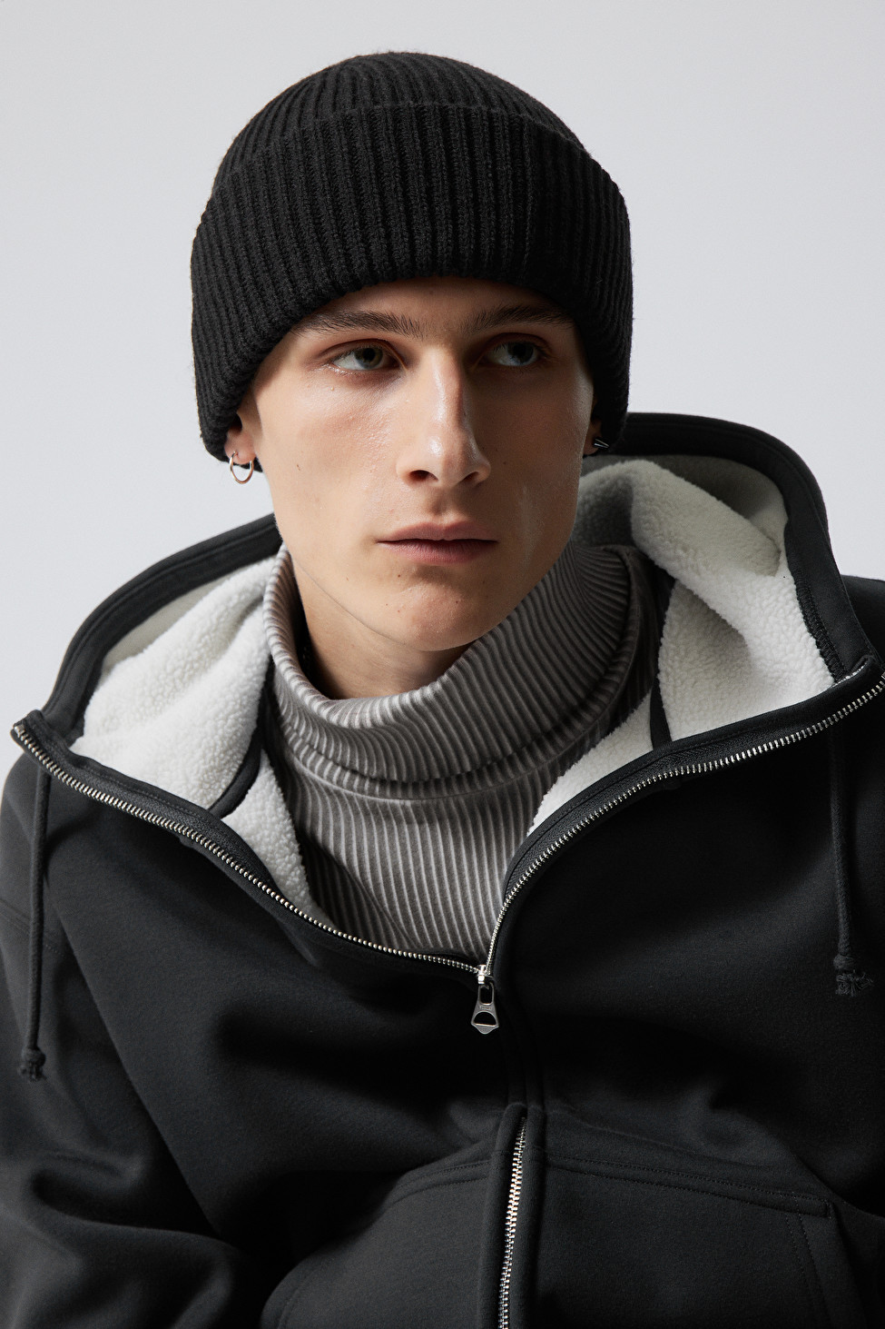 Rippstrick-Beanie | Weekday
