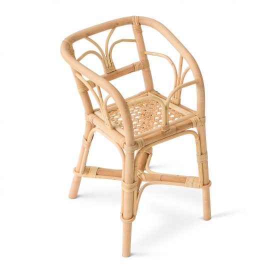 Poppie Toys Rattan Doll High Chair | The Tot