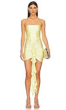 Shani Shemer Serena Mini Dress in Yellow Macaron from Revolve.com | Revolve Clothing (Global)