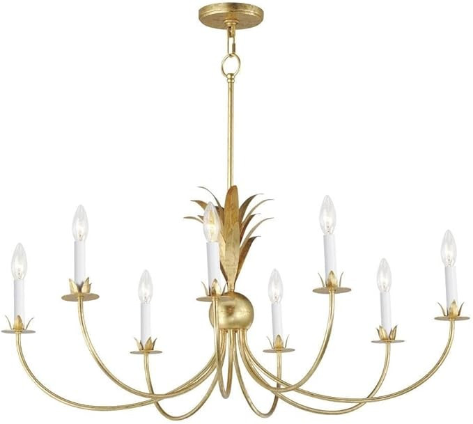Paloma - 8 Light Chandelier-17.5 Inches Tall and 36 Inches Wide-Gold Leaf Finish -Traditional Ins... | Amazon (US)