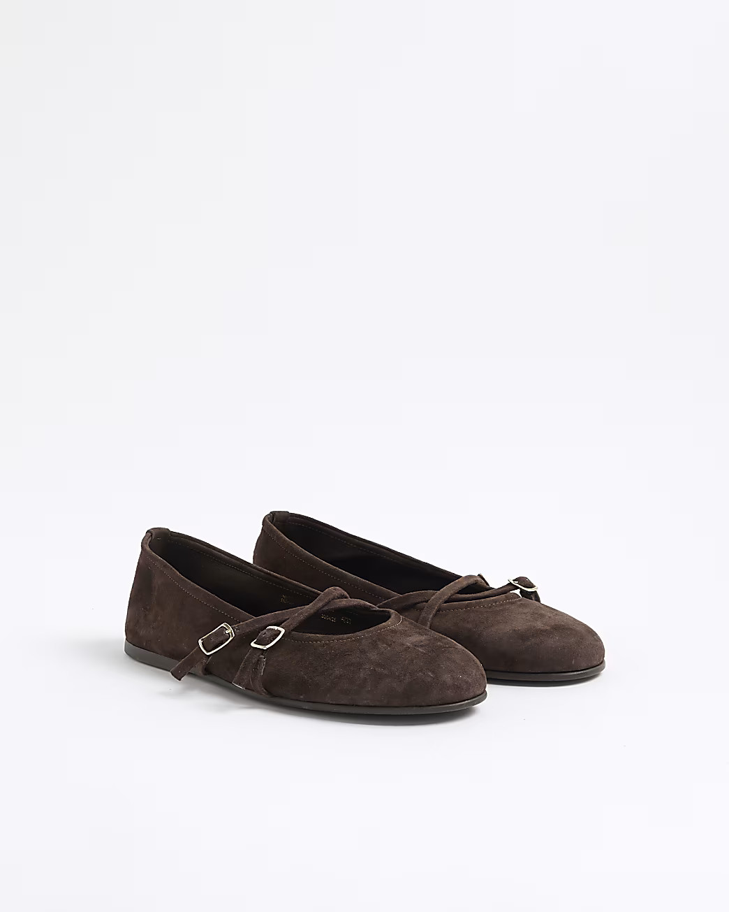 Brown Suede Ballet Pumps | River Island UK & IE