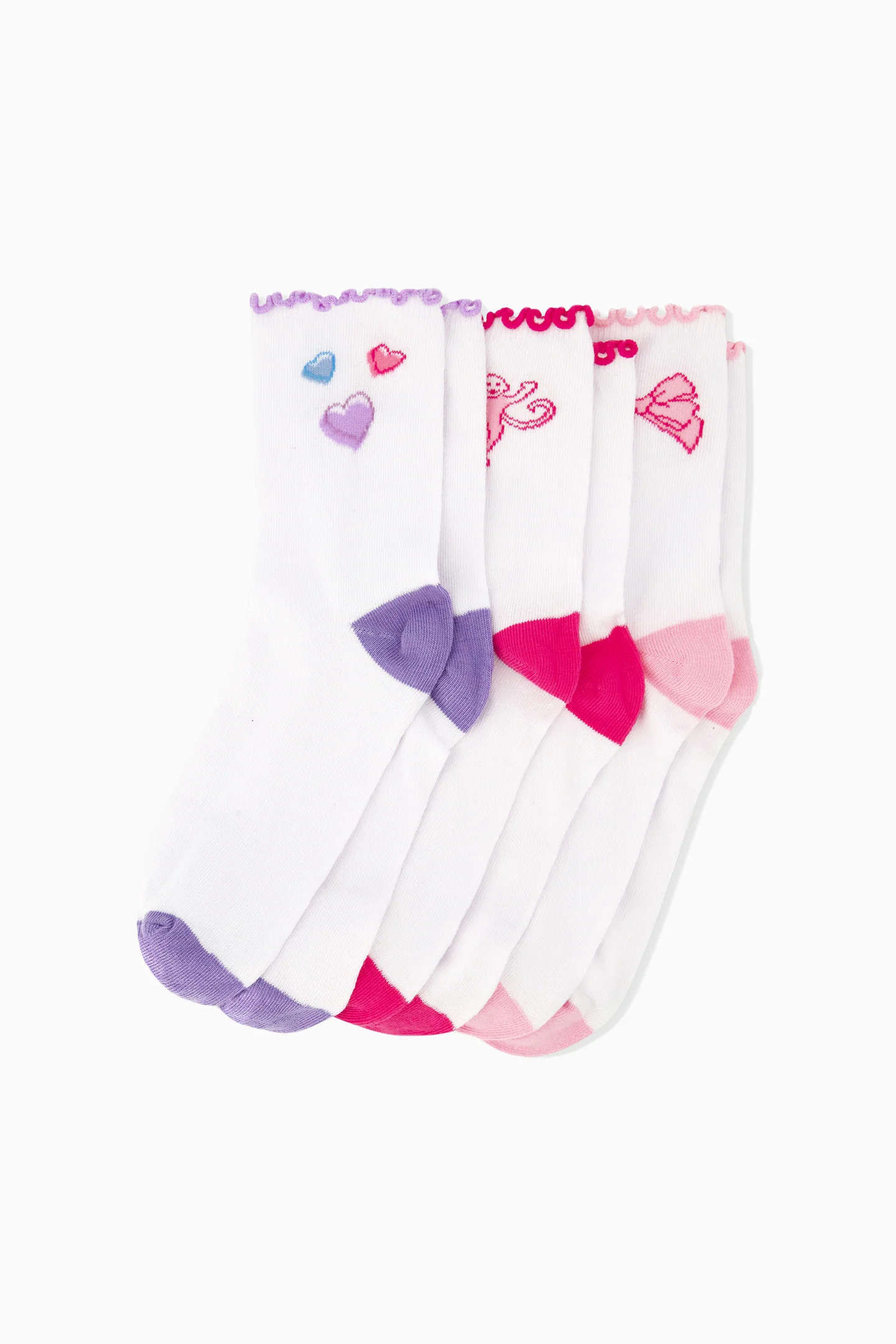 LoveShackFancy x Roller Rabbit Vintage Valentine Ruffle Sock Set | LoveShackFancy