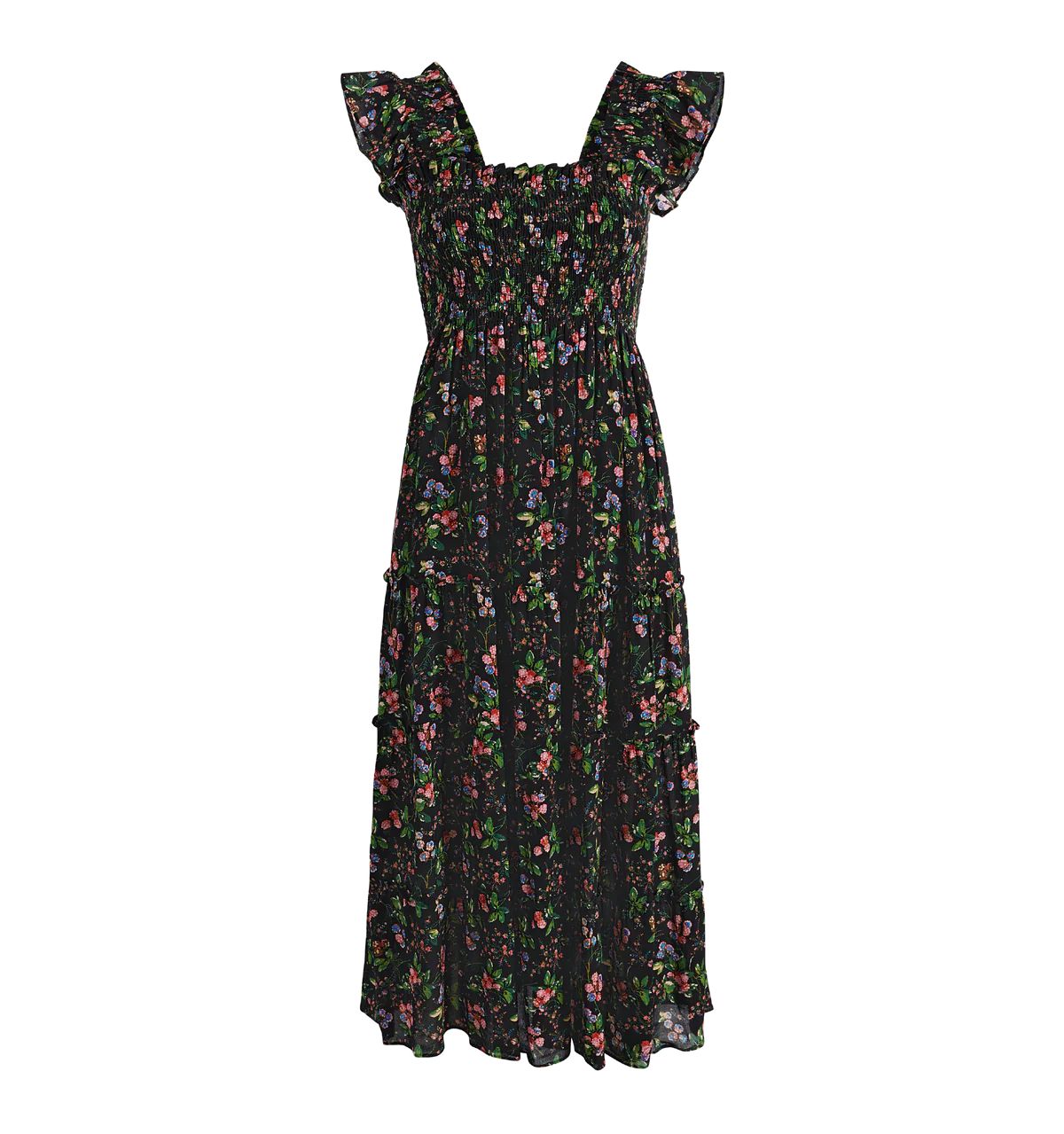 The Ellie Nap Dress in Multi Berry Crinkle Chiffon | Over The Moon