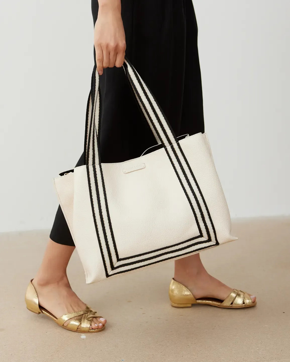 Emma Stripe Tote Bags | Oliver Bonas | Oliver Bonas (Global)
