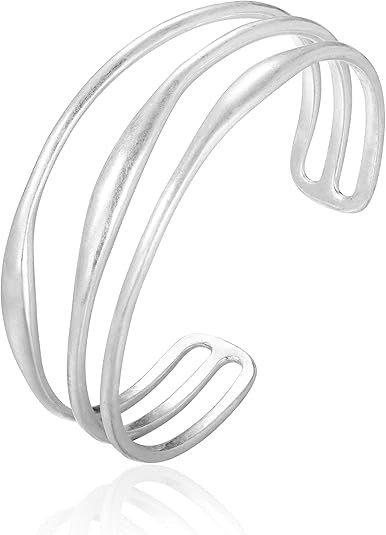 LILIE&WHITE Gold Bangle Bracelet For Women Boho Cuff Bracelet Silver Bangle Bracelet Back To Scho... | Amazon (US)