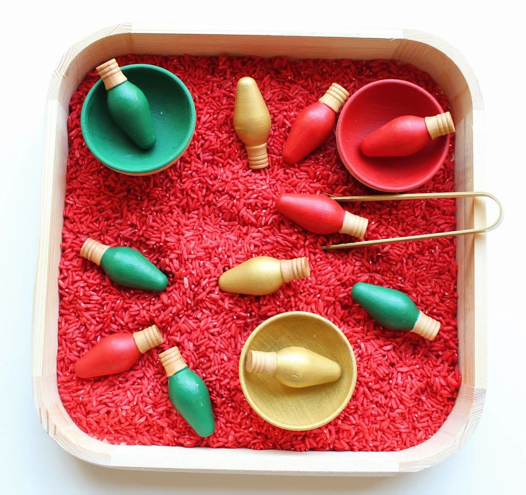 Christmas loose parts, Christmas Sensory bin, Christmas sensory box, Preschool xmas gift, Homeschool | Etsy (US)