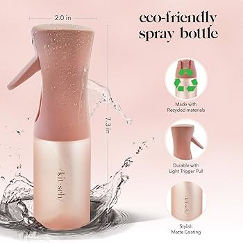 Kitsch Spray Bottle for Hair - Continuous Water Mister with Ultra Fine Mist for Hairstyling, Barb... | Amazon (US)