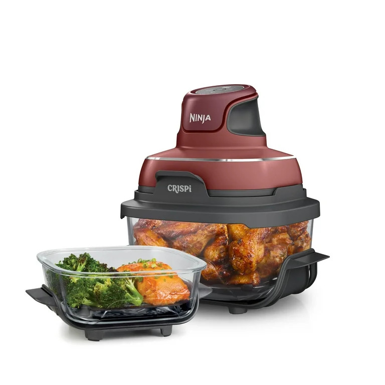 Ninja Crispi 3-in-1 Glass Air Fryer, 4-Qt & 5-Cup Glass Containers with Lids, 3 Functions, Air Fr... | Walmart (US)