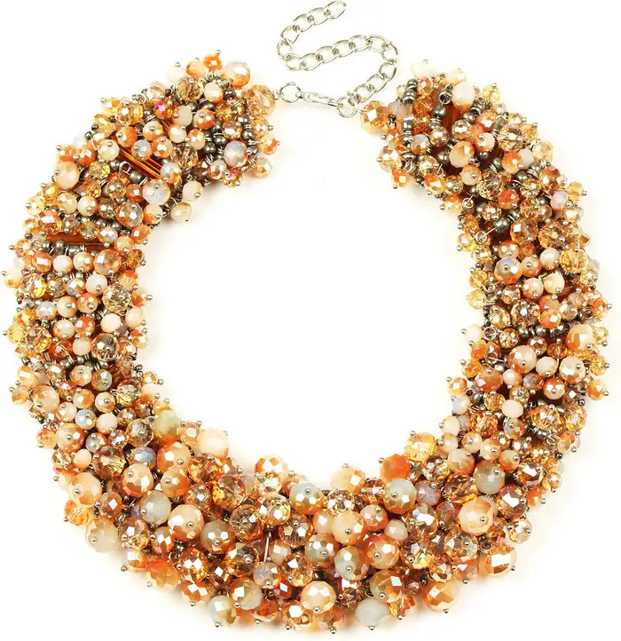 Beaded Bauble Wreath Collar Necklace | Nordstrom Rack