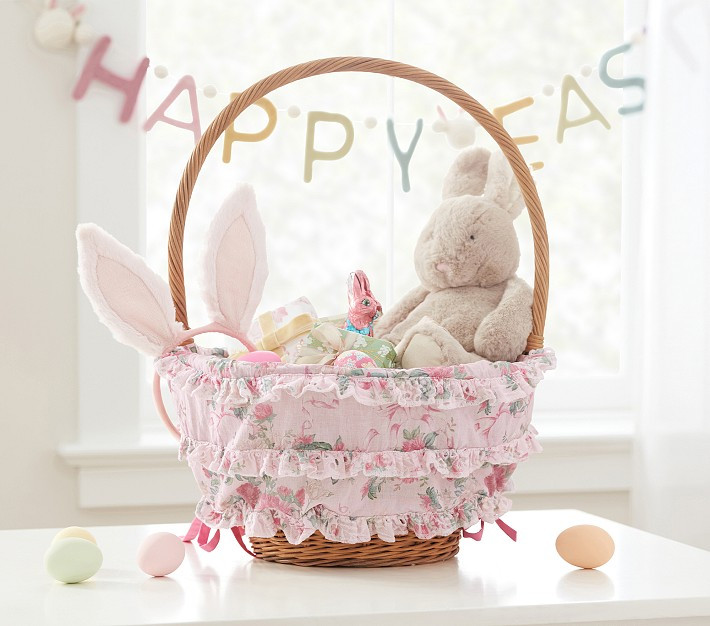 LoveShackFancy Cabbage Rose Easter Basket Liners | Pottery Barn Kids