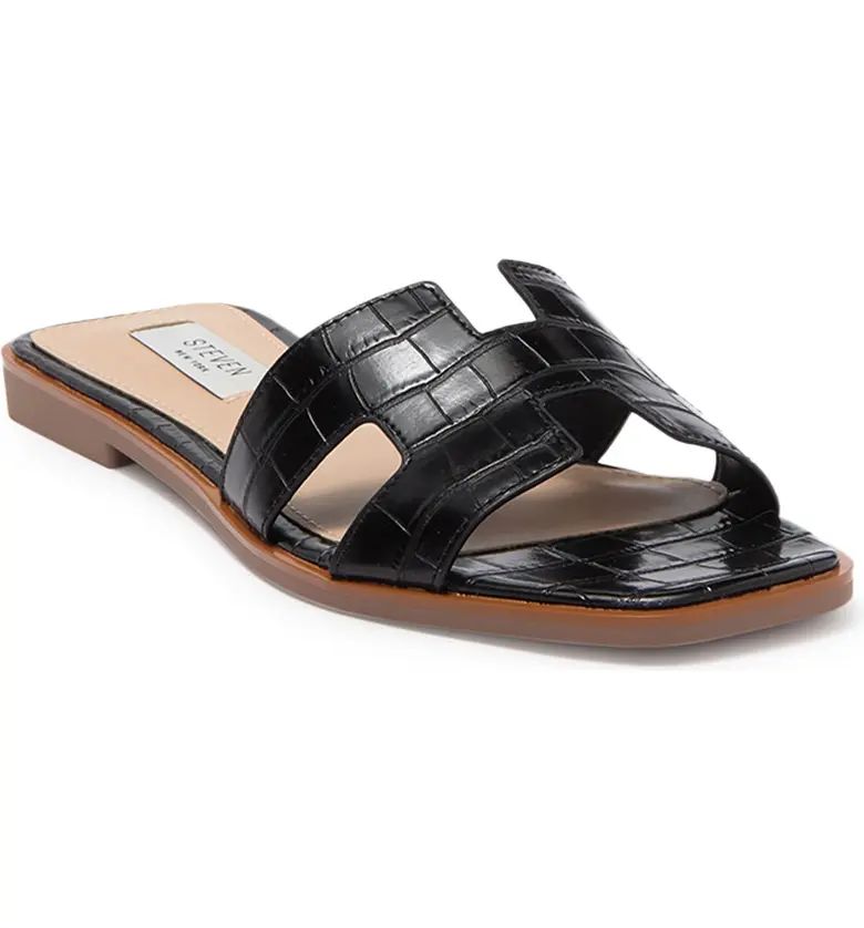 Harlien Croc Embossed Slide Sandal | Nordstrom Rack