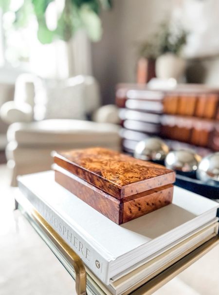 Own and love this burl wood box. The perfect coffee table accessory for under $50! 

Burl wood box, decorative box, decorative accessories, coffee table decor, bookcase decor, Living room, bedroom, guest room, dining room, entryway, seating area, family room, Modern home decor, traditional home decor, budget friendly home decor, Interior design, look for less, designer inspired, Amazon, Amazon home, Amazon must haves, Amazon finds, amazon favorites, Amazon home decor 

#LTKStyleTip #LTKFindsUnder50 #LTKHome