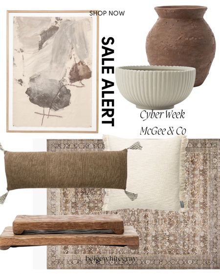 McGee and Co. Cyber event! From the beautiful textiles, to the neural art and vase bowl combo I love it all. 

#LTKCyberWeek #LTKsalealert #LTKhome