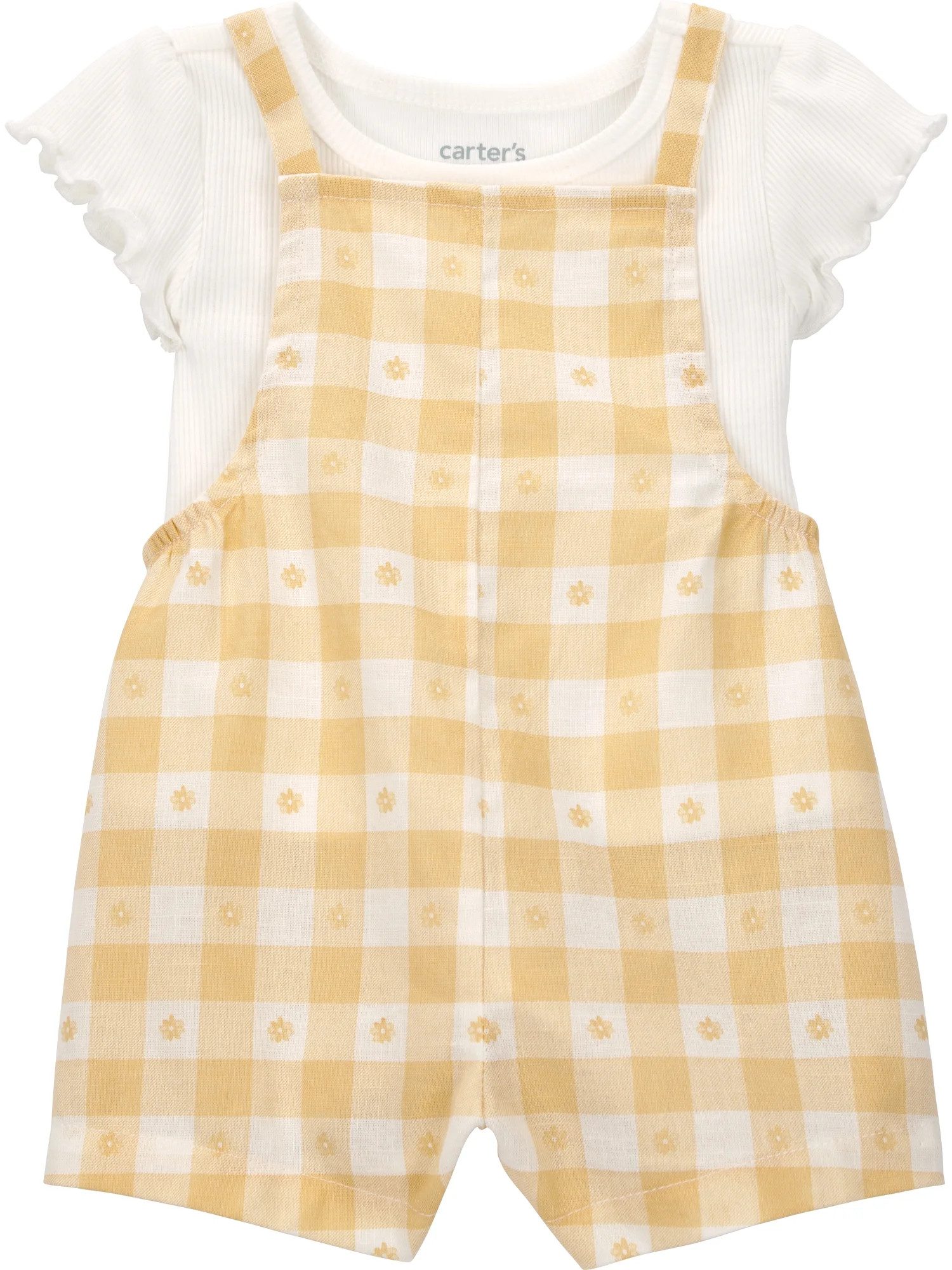 Carter's Child of Mine Baby Girl Overall Set, 2-Piece, Sizes 0/3-24 Months | Walmart (US)