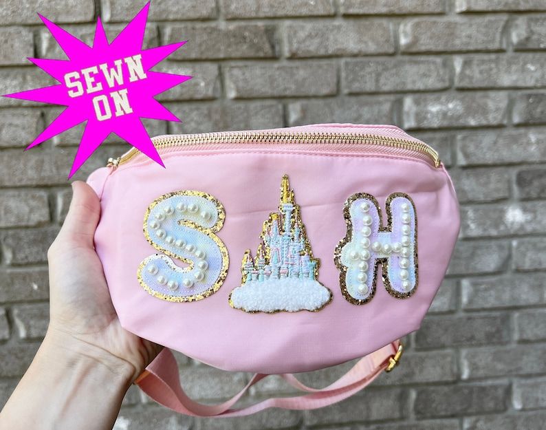 Pearl Patch Personalized Fanny Pack Waist Bag Crossbody Bag Adult Travel Bag Disney Bag Customiza... | Etsy (US)