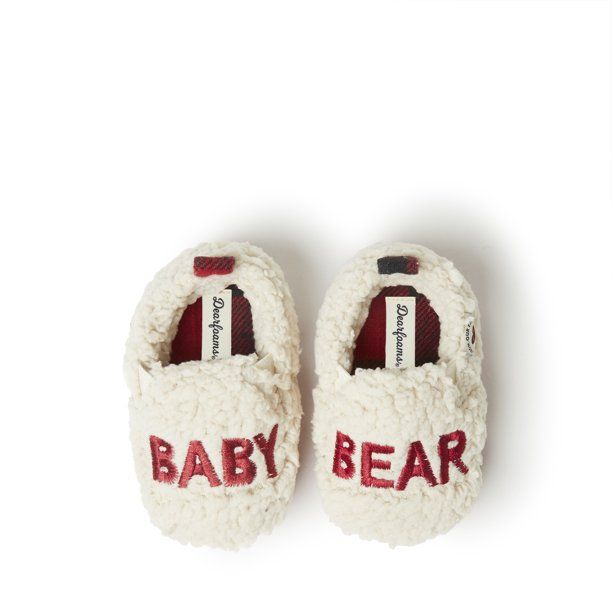 Dearfoams Baby Bear Closed Back Slippers | Walmart (US)