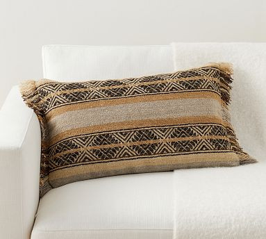 Henrik Stripe Lumbar Pillow Cover | Pottery Barn (US)