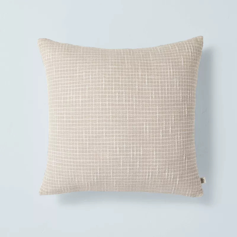 Allover Textured Grid Lines Throw Pillow - Hearth & Hand™ with Magnolia | Target