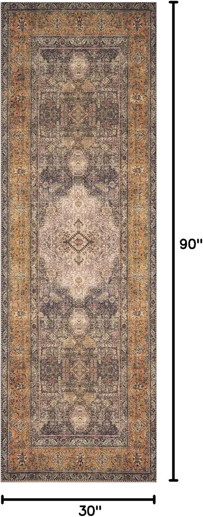 Loloi II Loren Plum/Multi 2'-6" x 7'-6" Runner Rug | Amazon (US)