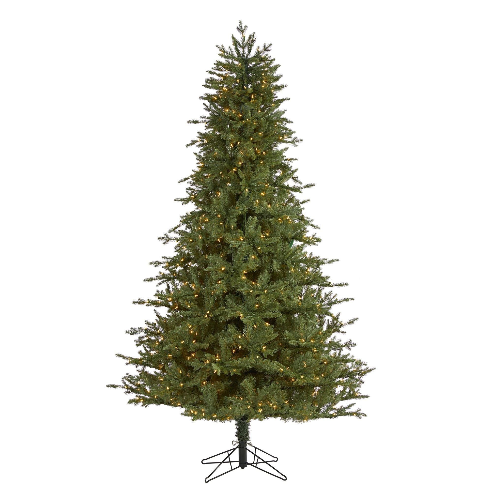 7.5' New Hampshire Spruce Artificial Christmas Tree with 650 Warm White Lights and 1462 Bendable ... | Nearly Natural