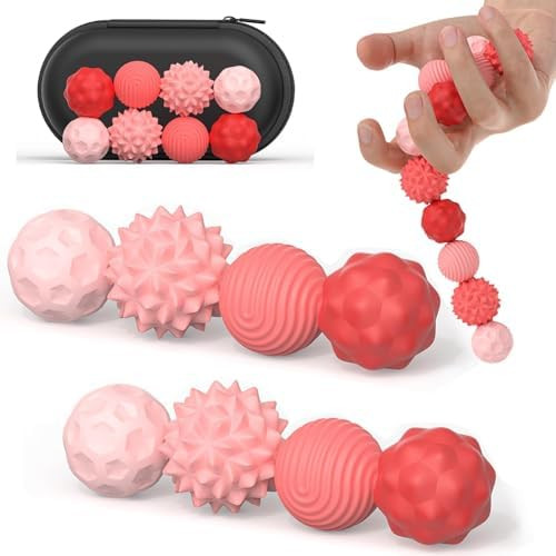 Silicone Magnetic Fidget Balls Toys, 8Pcs Attraction Textures Sensory Fidget Ball with Silicone S... | Amazon (US)