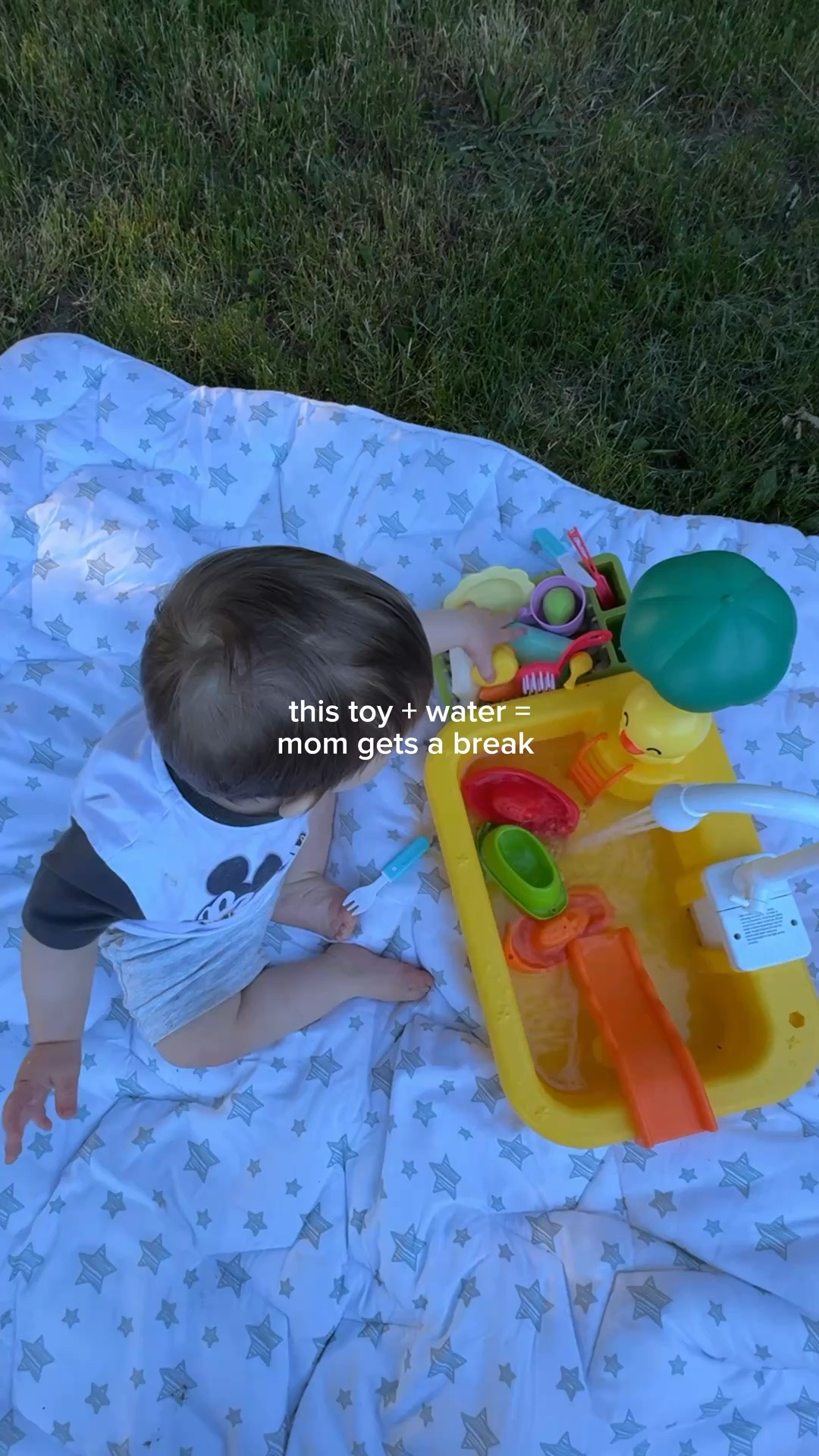 this toy is perfect to take outside in the summer! 

#babylife #babyboy #momlife #sensoryplay #toddlerfun