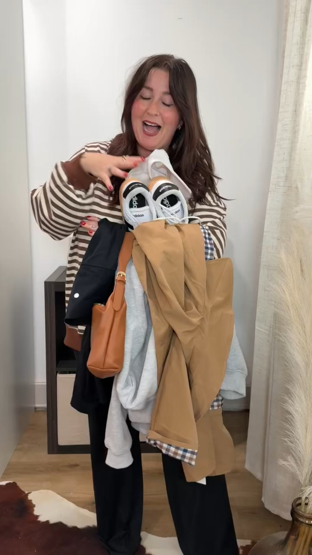 Trench coat fall winter outfit inspo. I'm obsessed! 5’1 size 8/10. Medium in everything! Sneakers run TTS!

#LTKootd #LTKTravel #LTKPetite