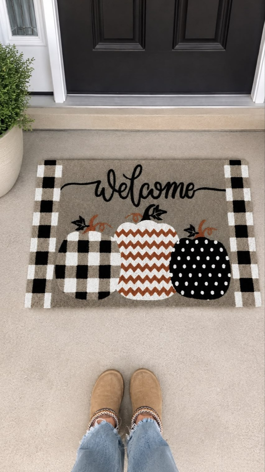 One of the easiest ways to make your porch feel fall-ready! 🍂 This doormat is adorable, great quality, and instantly makes your entry feel more welcoming. 

 #LTKstorytime #LTKSeasonal #LTKHome