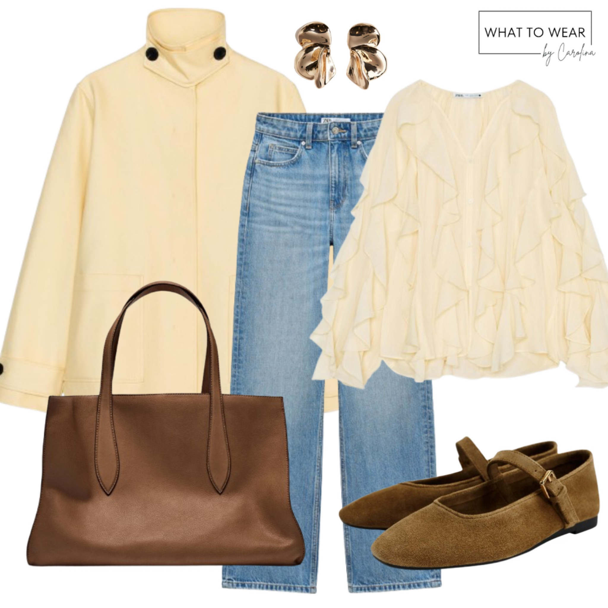 Butter yellow outfit 💛
#butteryellow #yellow #yellowoutfit #zara #zaratop #zaracoat #springoutfit

#LTKMostLoved #LTKNYFW #LTKStyleTip