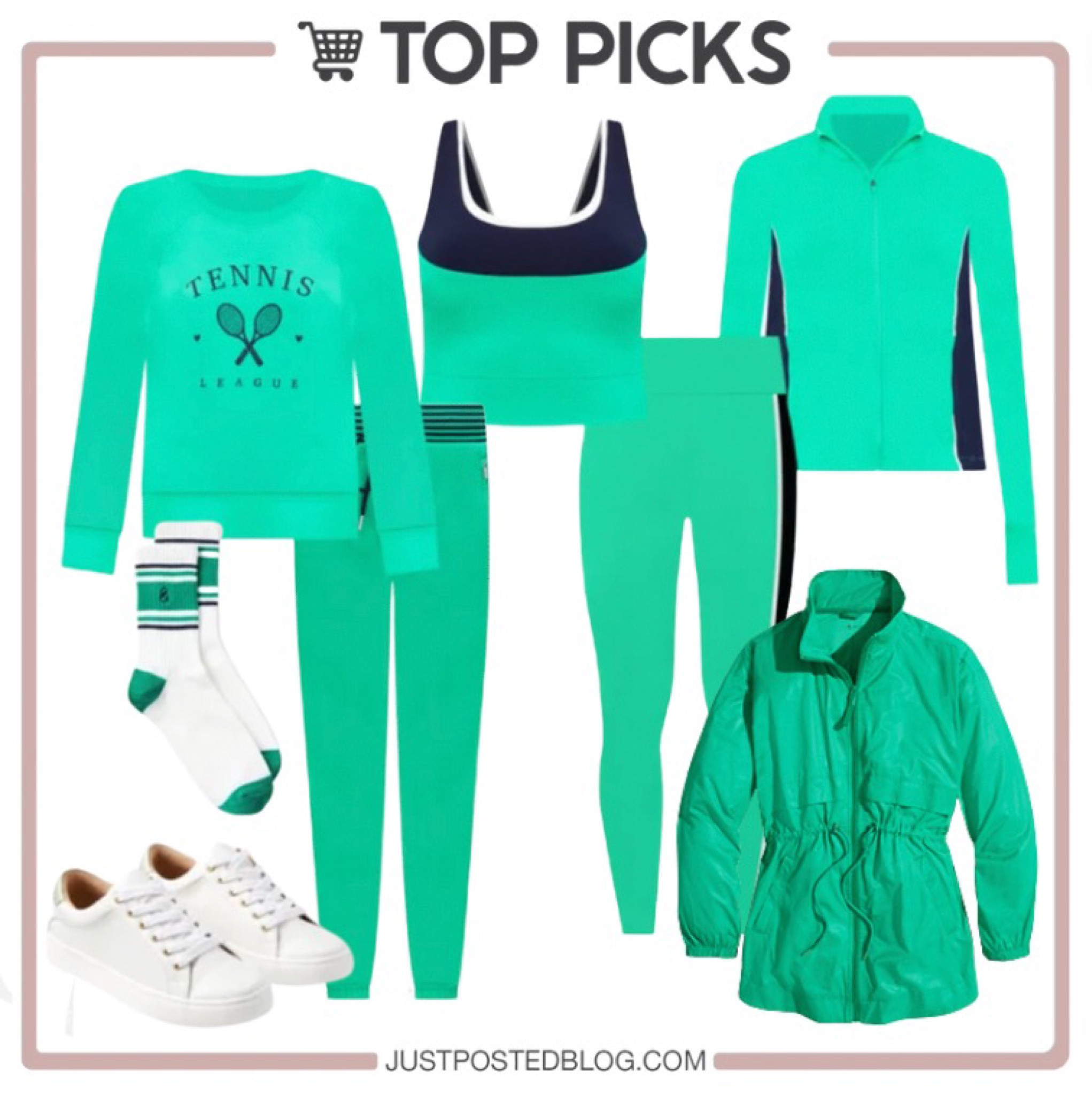 This green athletic wear is so fun!

#LTKunder50 #LTKunder100 #LTKfit
