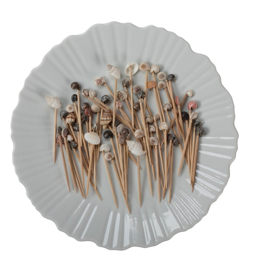 Shell Sandwich Picks, Set of 60 | Amanda Lindroth
