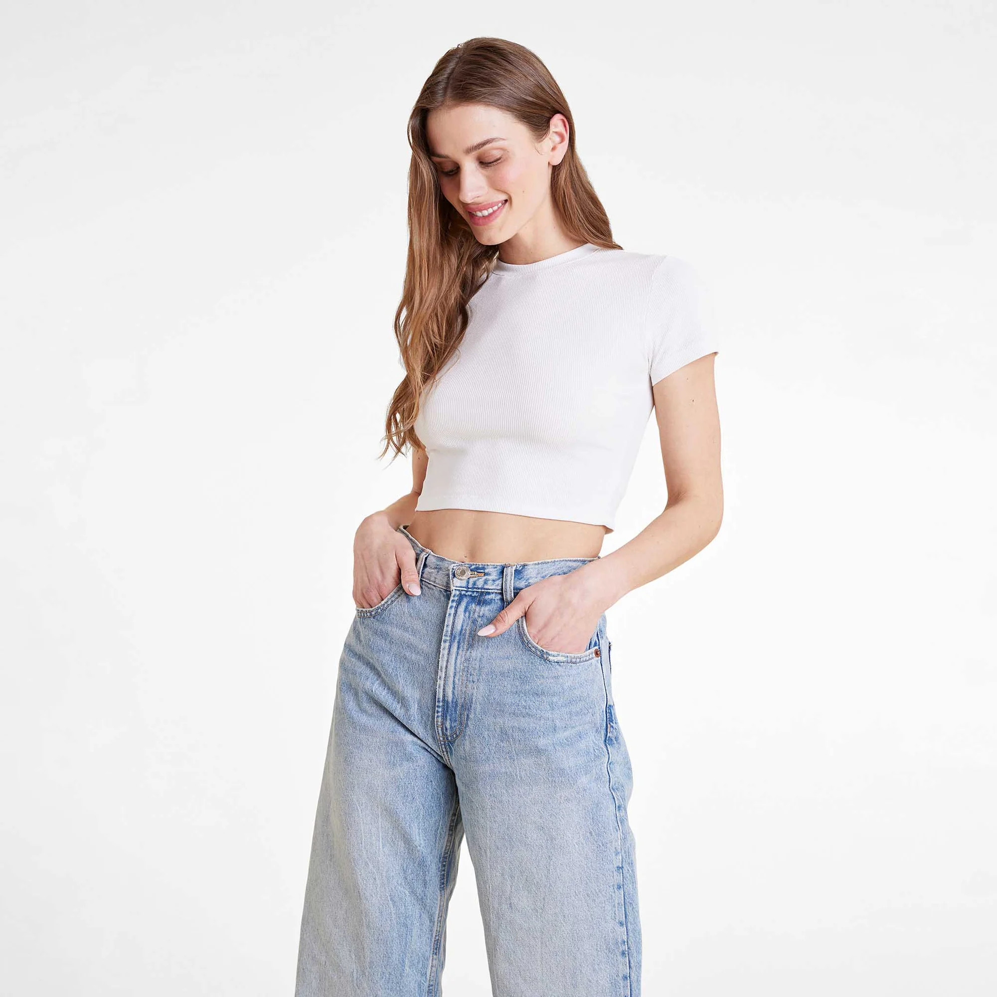 Baby Tee | Bone | Nuuds US