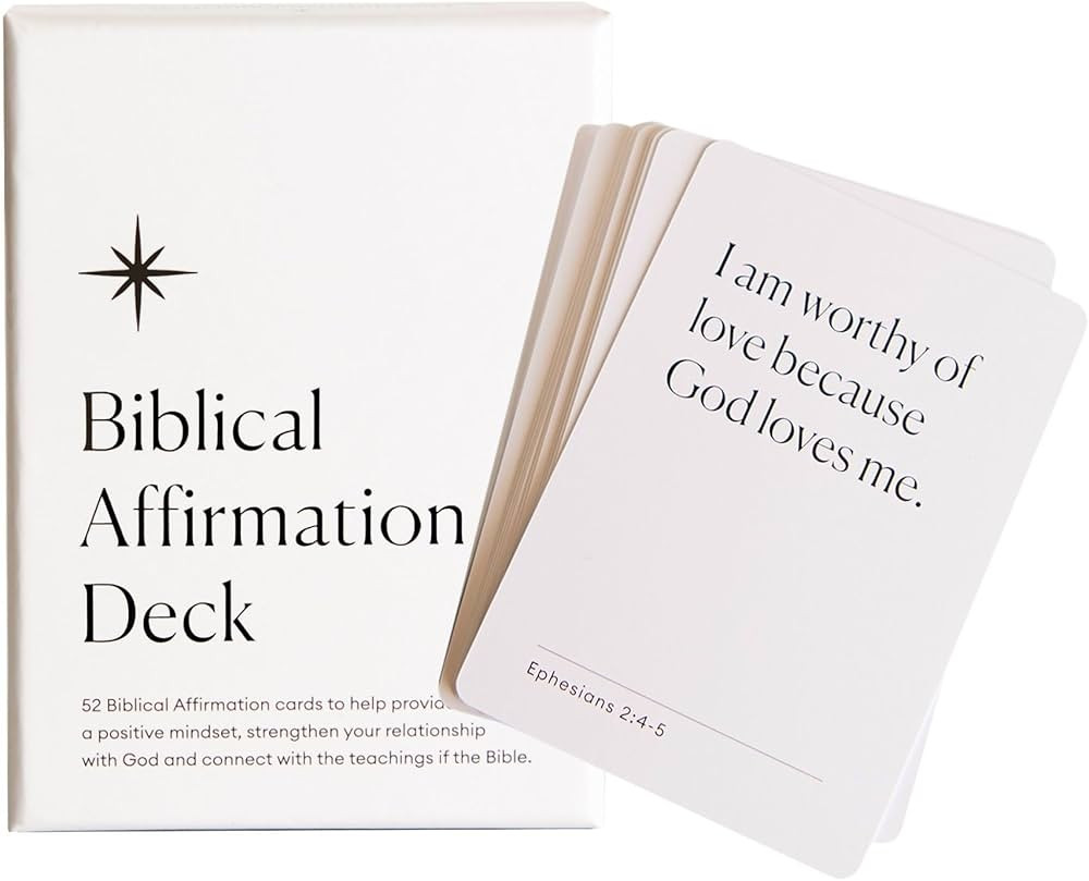 Biblical Affirmation Deck | Scripture Cards, Prayer Cards | 52 Card Deck of Positive Religious Af... | Amazon (US)