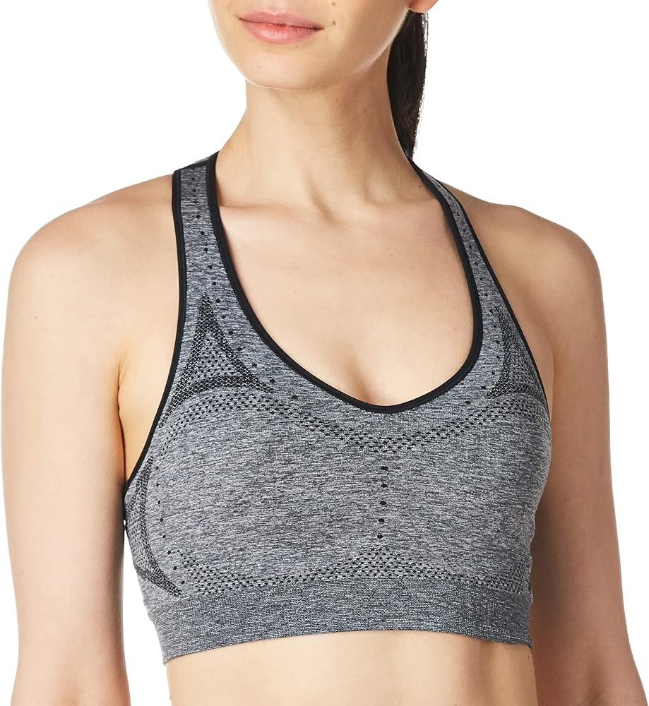 Hanes Womens Sport Seamless Racerback Sports Bra | Amazon (US)