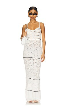 MORE TO COME Estella Maxi Dress in Ivory & Black from Revolve.com | Revolve Clothing (Global)