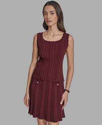 BCBGWomen's Textured-Knit Tank | Macy's