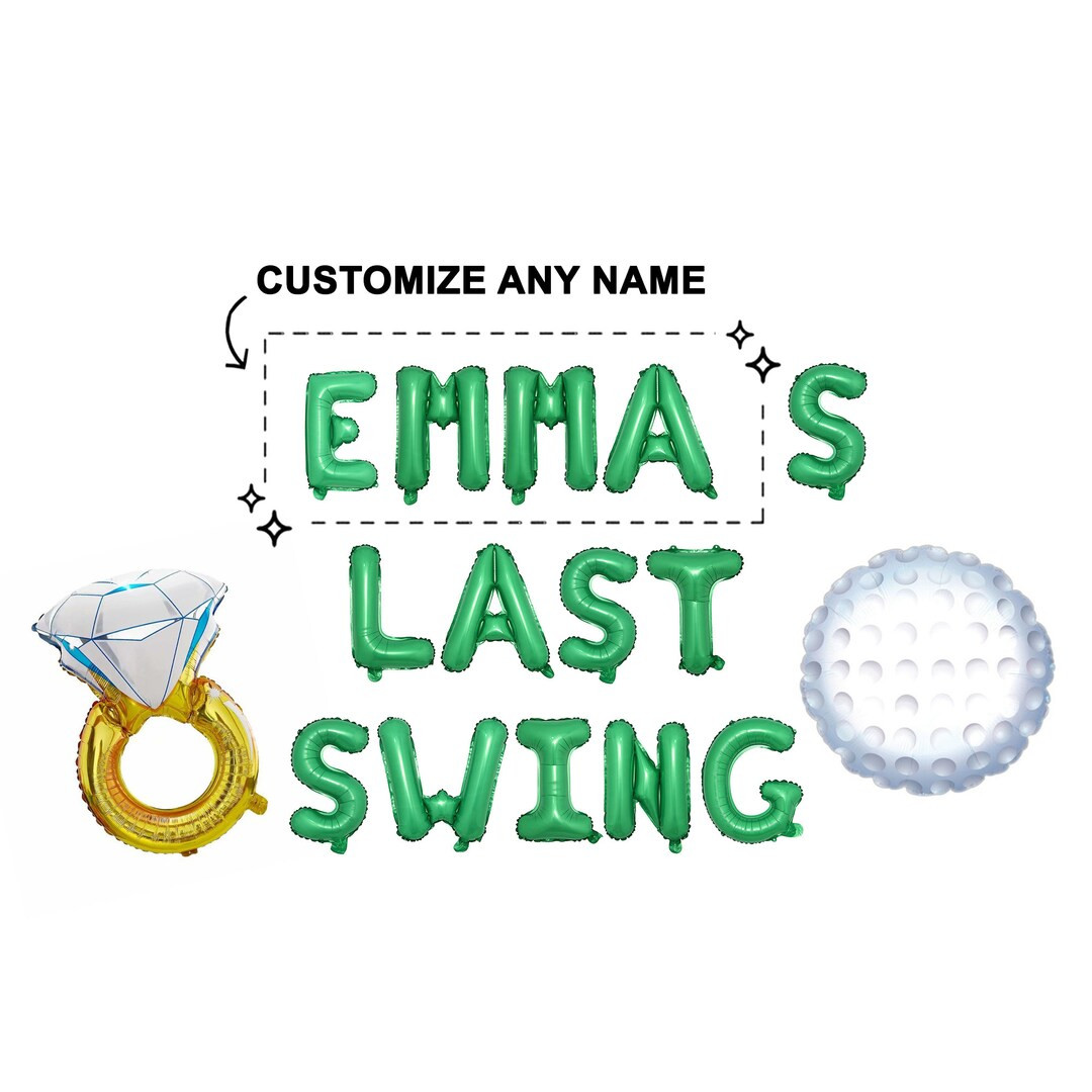 Custom Last Swing Golf theme Bachelorette  Decorations | Bach Day Banner | Bach Day Decor Bridal ... | Etsy (US)