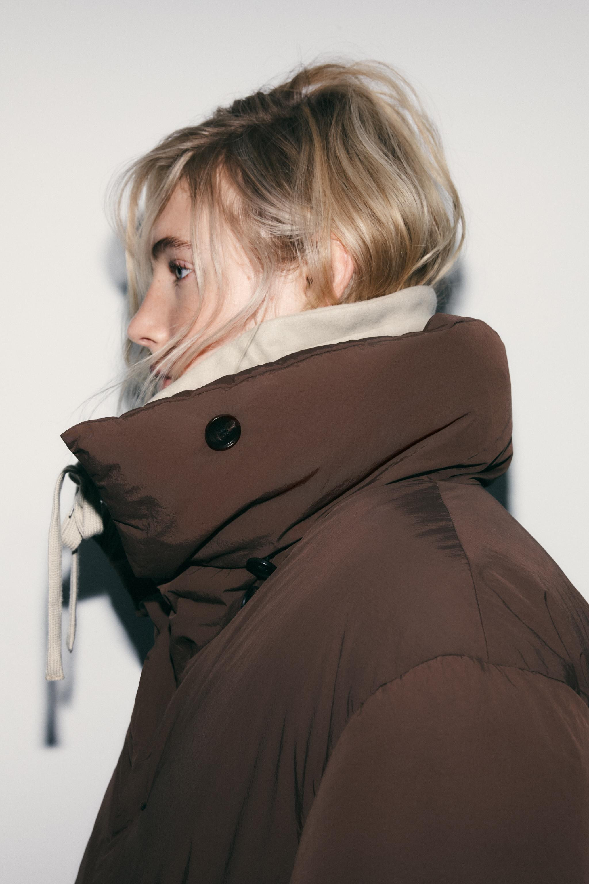 SHORT QUILTED ANORAK WITH WATER AND WIND PROTECTION | Zara UK